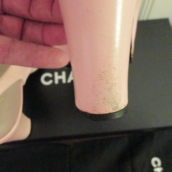 Chanel 60s 70s Two-Tone Slingbacks 6.5 N Pink - Picture 9 of 16